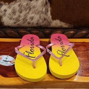 Air Balance Pink and Yellow Sandals